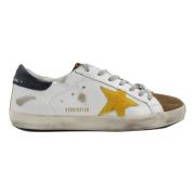 Wit Geel Superstar Sneakers Golden Goose , White , Heren