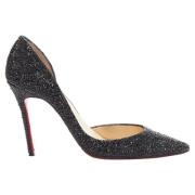 Pre-owned Leather heels Christian Louboutin Pre-owned , Black , Dames