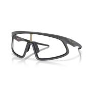 Sportieve zonnebril met uniek ontwerp Oakley , Black , Unisex