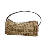 Pre-owned Canvas handbags Fendi Vintage , Brown , Dames