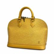 Pre-owned Leather handbags Louis Vuitton Vintage , Yellow , Dames