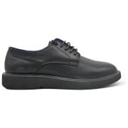 Lage Man Geborsteld Leer Zwart Schoenen Docksteps , Black , Heren