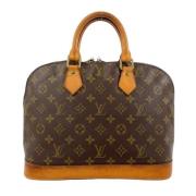 Pre-owned Canvas handbags Louis Vuitton Vintage , Brown , Dames