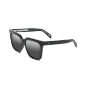 Stijlvolle zonnebril voor stadsavonturen Maui Jim , Black , Heren