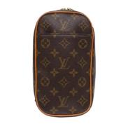 Pre-owned Canvas shoulder-bags Louis Vuitton Vintage , Brown , Dames