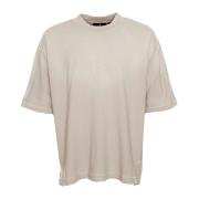 Stijlvol T-shirt met Getrapte Zoom Represent , Beige , Heren