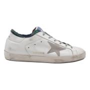 Superstar White Green Shearling Sneakers Golden Goose , White , Dames