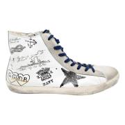 Wit Grijs Francy Sneakers Golden Goose , Beige , Dames