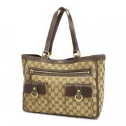 Pre-owned Canvas gucci-bags Gucci Vintage , Brown , Dames