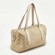 Pre-owned Leather handbags Gucci Vintage , White , Dames