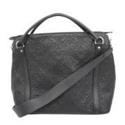 Pre-owned Leather handbags Louis Vuitton Vintage , Black , Dames