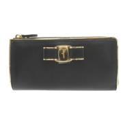 Pre-owned Leather wallets Salvatore Ferragamo Pre-owned , Black , Dame...