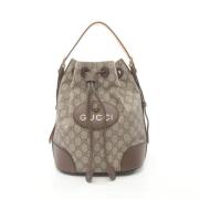 Pre-owned Leather gucci-bags Gucci Vintage , Beige , Dames