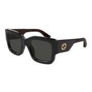 Stijlvolle zonnebril voor dagelijks gebruik Gucci , Black , Unisex