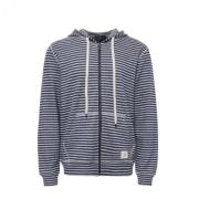 Gestreepte hoodie van linnenmix Liu Jo , Blue , Heren