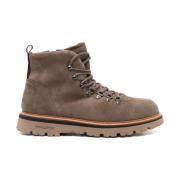 Suède Veterschoenen Beige Woolrich , Beige , Heren