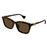 Stijlvolle zonnebril Gg1596Sk Gucci , Brown , Dames