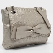 Pre-owned Leather shoulder-bags Carolina Herrera Pre-owned , Gray , Da...