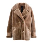 Faux Fur & Shearling Jackets Blancha , Brown , Dames