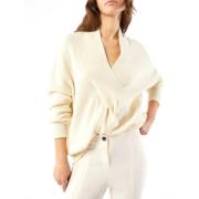 Ivory Elegant Sweater Fanale Model Pennyblack , Beige , Dames