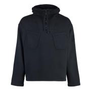 Katoenen Half Zip Hoodie C.p. Company , Black , Heren