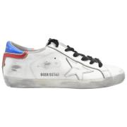 Superstar Wit Blauw Rood Sneakers Golden Goose , White , Dames