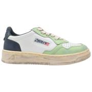 Vintage lage leren sneakers Autry , Multicolor , Dames