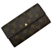 Pre-owned Canvas wallets Louis Vuitton Vintage , Brown , Unisex