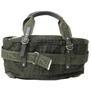 Pre-owned Canvas handbags Fendi Vintage , Green , Dames