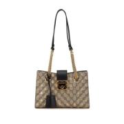 Pre-owned Leather gucci-bags Gucci Vintage , Beige , Dames