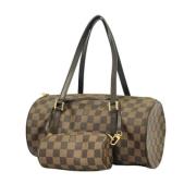 Pre-owned Canvas handbags Louis Vuitton Vintage , Brown , Dames