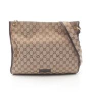 Pre-owned Canvas gucci-bags Gucci Vintage , Beige , Dames