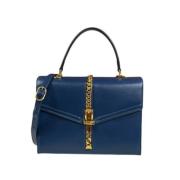 Pre-owned Leather gucci-bags Gucci Vintage , Blue , Dames