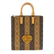 Pre-owned Canvas handbags Louis Vuitton Vintage , Brown , Dames