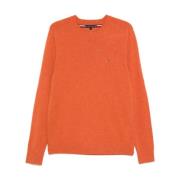 Pompoen Oranje Wollen Trui Tommy Hilfiger , Orange , Heren