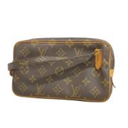 Pre-owned Canvas clutches Louis Vuitton Vintage , Brown , Dames