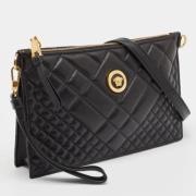 Pre-owned Leather shoulder-bags Versace Pre-owned , Black , Dames