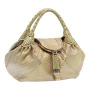 Pre-owned Leather handbags Fendi Vintage , Yellow , Dames