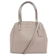 Pre-owned Leather handbags Coach Pre-owned , Gray , Dames