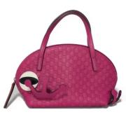 Pre-owned Leather gucci-bags Gucci Vintage , Purple , Dames