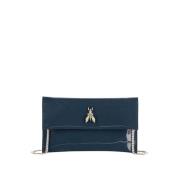 Ultra Glossy Dames Clutch Tas Patrizia Pepe , Gray , Dames