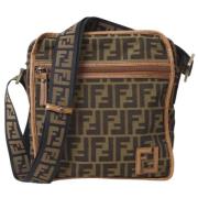 Pre-owned Canvas shoulder-bags Fendi Vintage , Brown , Dames