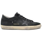 Donkergrijze en Zwarte Superstar Sneakers Golden Goose , Black , Dames