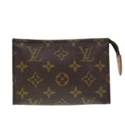 Pre-owned Canvas pouches Louis Vuitton Vintage , Brown , Dames