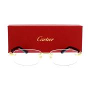 Elegante Rechthoekige Bril Cartier , Yellow , Unisex