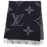 Pre-owned Fabric scarves Louis Vuitton Vintage , Blue , Dames