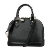 Pre-owned Leather handbags Louis Vuitton Vintage , Black , Dames