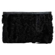 Pre-owned Fur clutches Loewe Pre-owned , Black , Dames