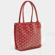 Pre-owned Canvas totes Goyard Vintage , Red , Dames