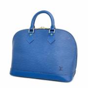 Pre-owned Leather handbags Louis Vuitton Vintage , Blue , Dames